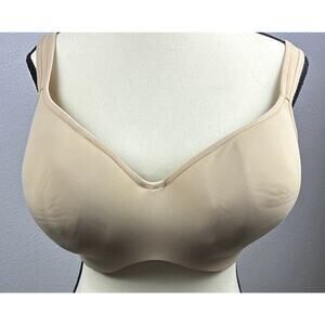 Cacique Bra 44DD Boost Smooth Balconette Beige Padded Underwire